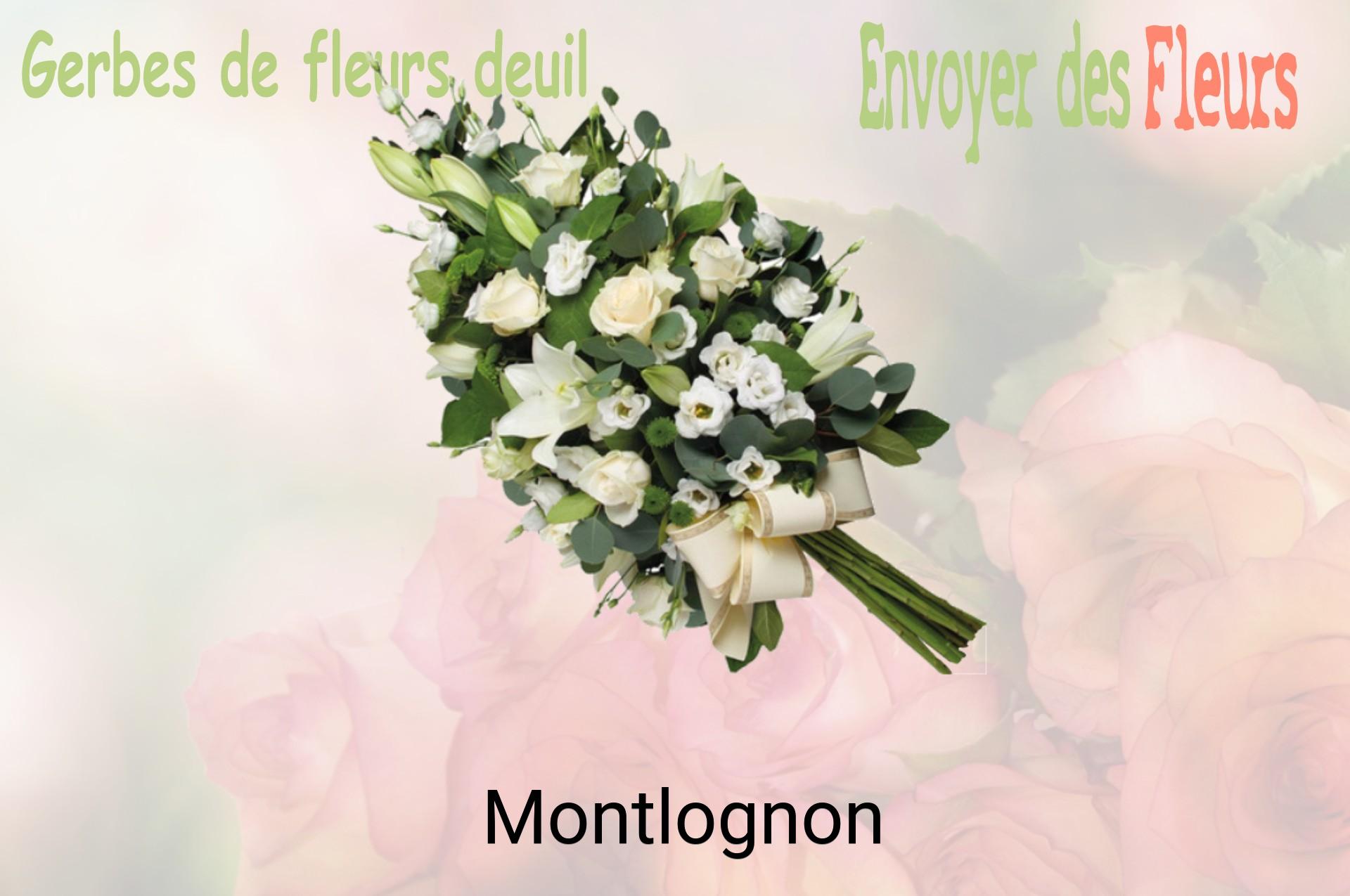 Gerbe de fleurs de deuil livrée à Montlognon